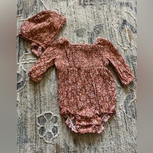 Romper with Bonnet